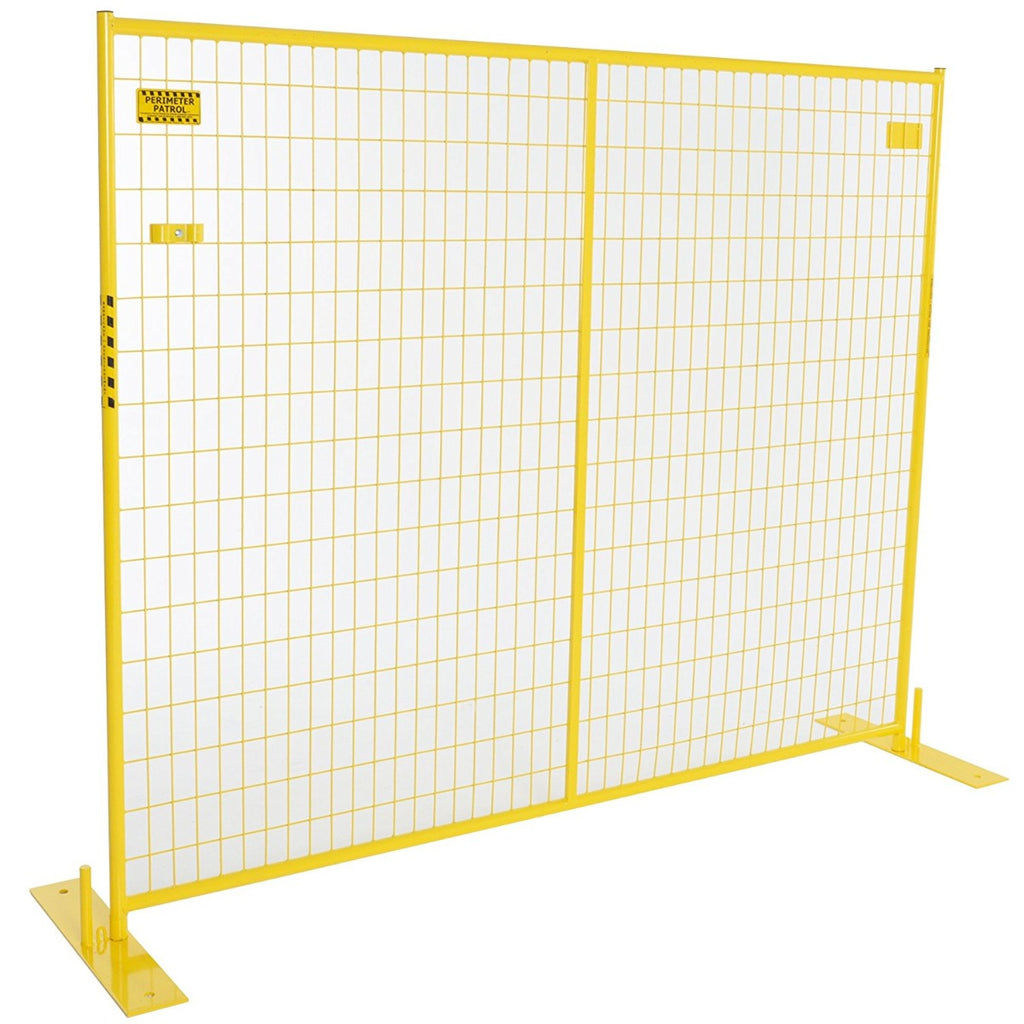 Perimeter Patrol™ Heavy Duty Portable Security Multi-Panel Fence Kits (Yellow)